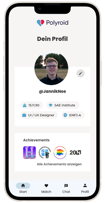 Das Polyroid Profil von Jannik Noe - UI/UX Designer und Frontend Developer aus Lüneburg.